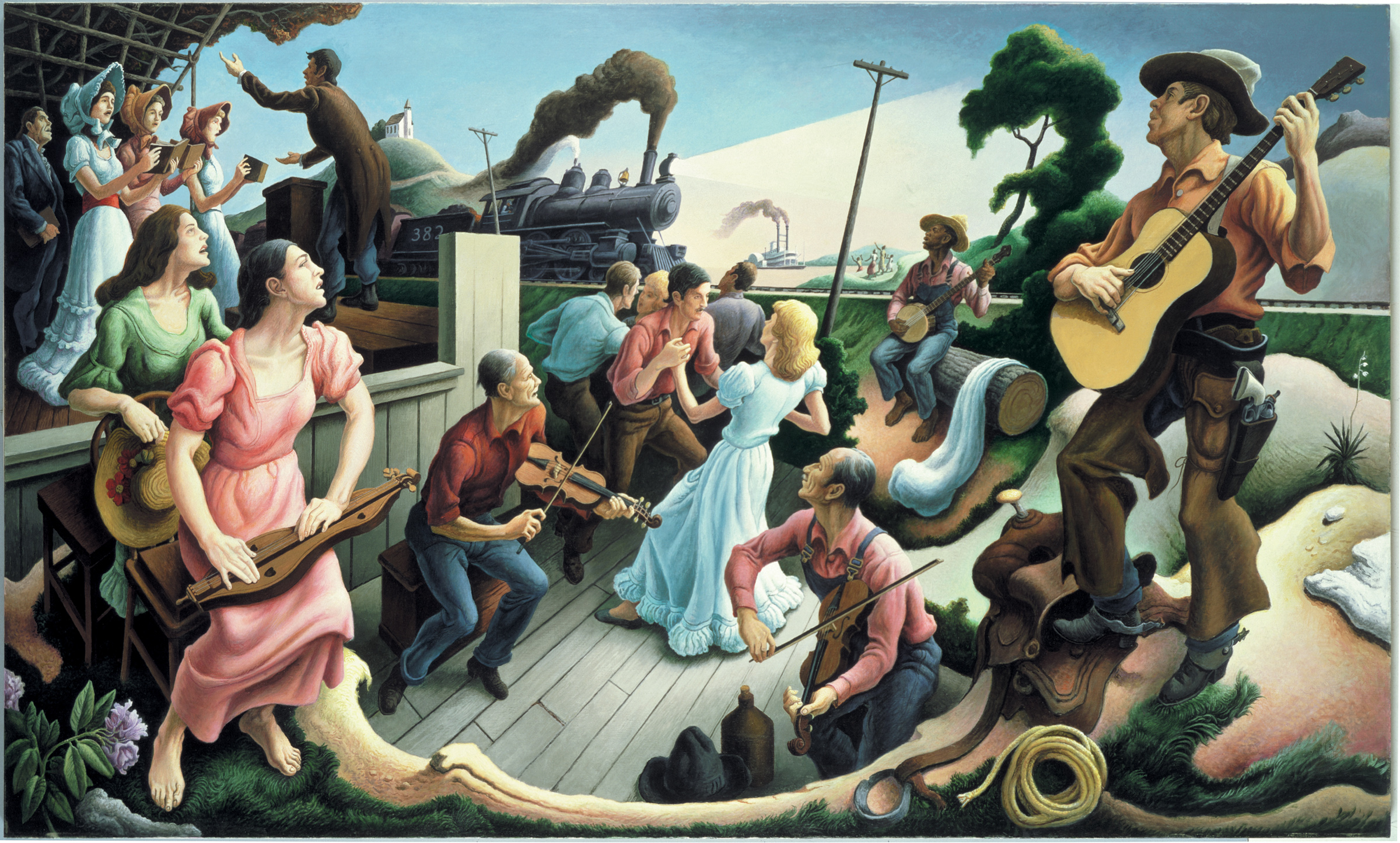 le-origini-della-musica-country-by-thomas-hart-benton-via-dailyart