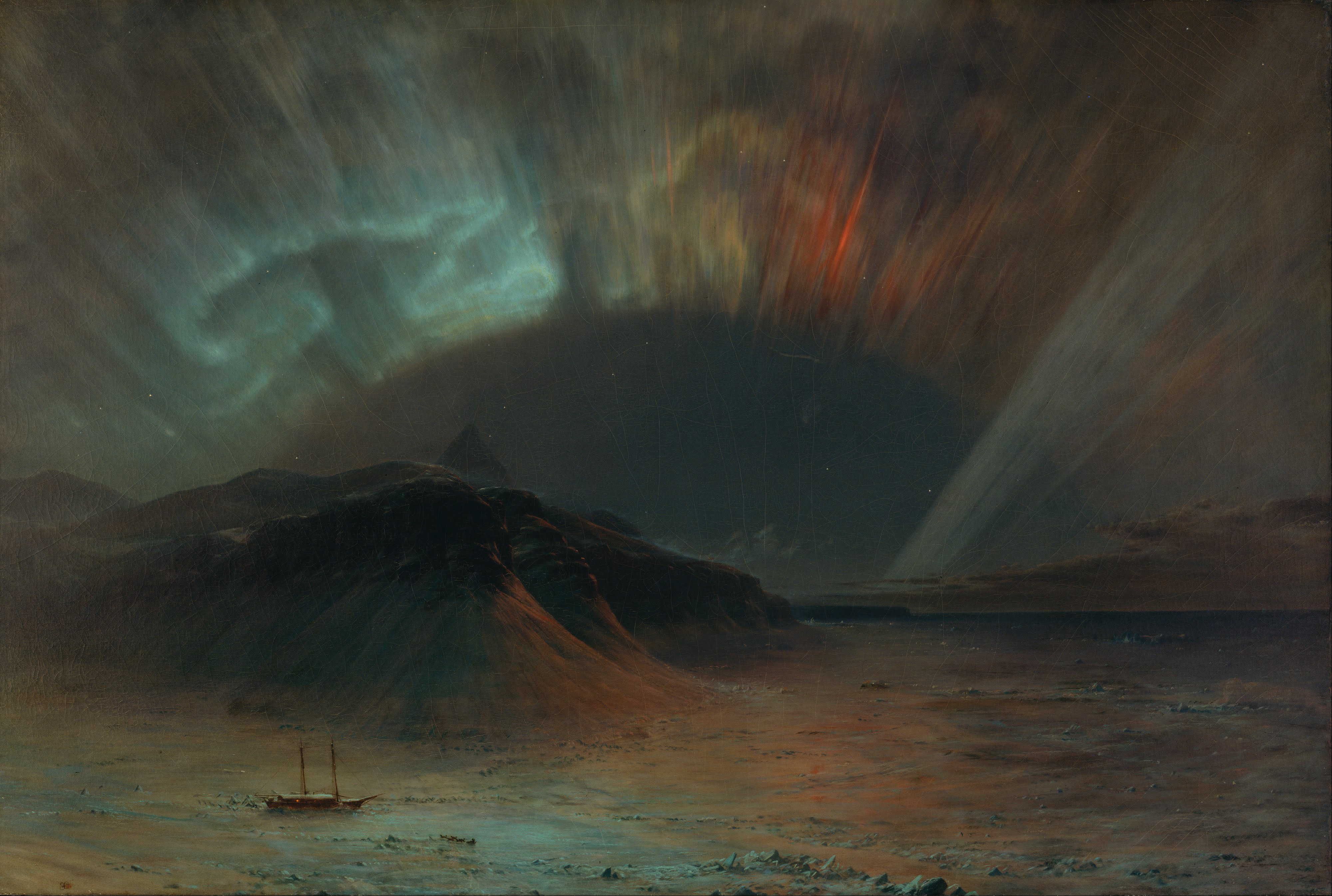 Aurora Borealis by Frederic Edwin Church - 1865 - 56 × 84 1/2 in. Smithsonian American Art Museum