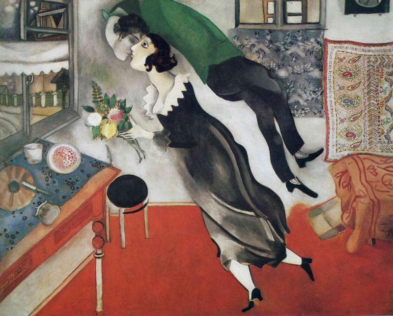 The Birthday by Marc Chagall via DailyArt mobile app